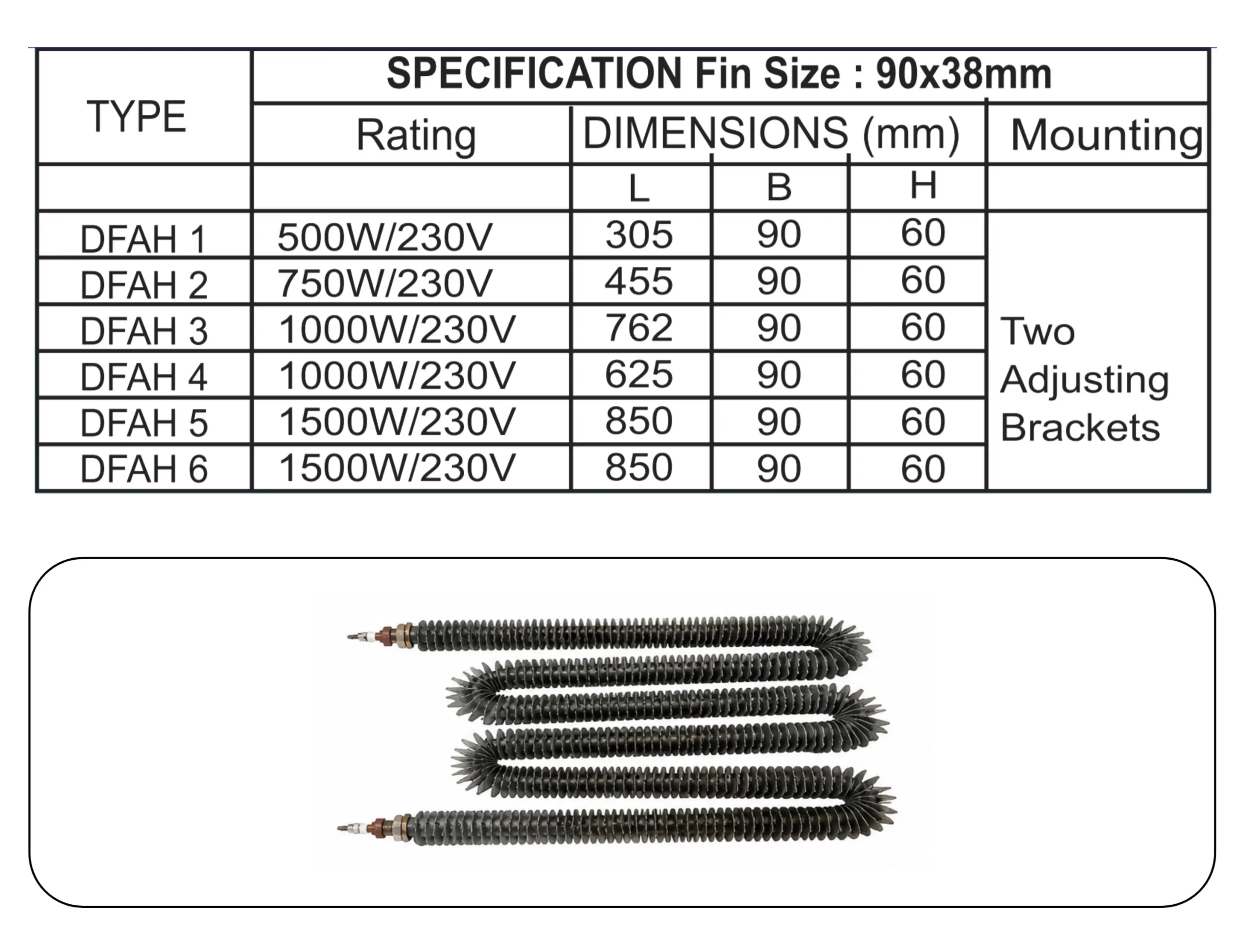 Double Tube Finned Air Heaters